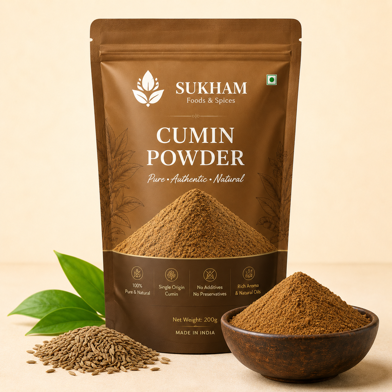 Sukham Cumin Powder pack